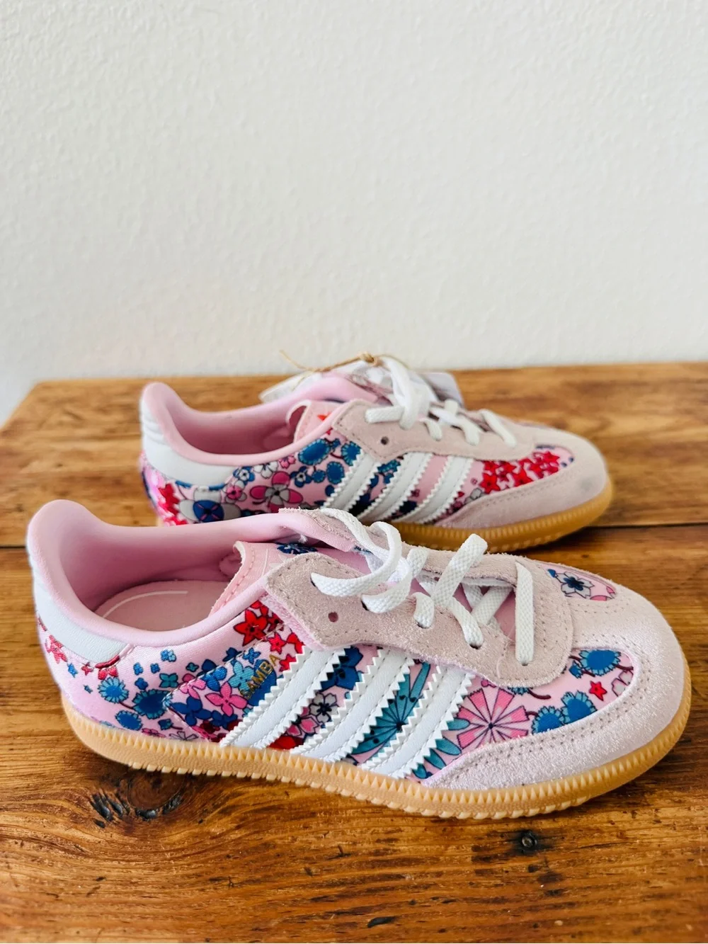 NWT adidas Liberty London Samba OG Pink Floral 10K